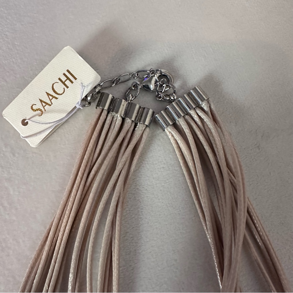 Saachi Multi Strand Coral Beaded Necklace Handmade Nwt — image 6 of 8